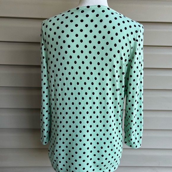 •Talbots• Polka Dot Knit Pullover Top - Size XLP - Picture 5 of 7